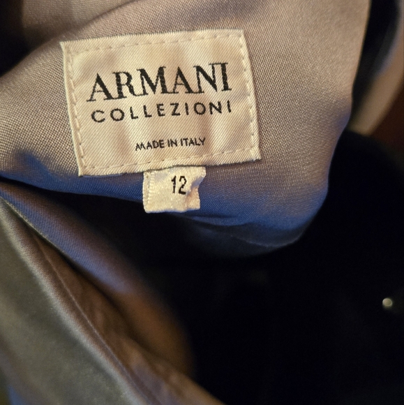 Armani Collezioni steel Chic silk Blouse sz12 - Picture 8 of 8